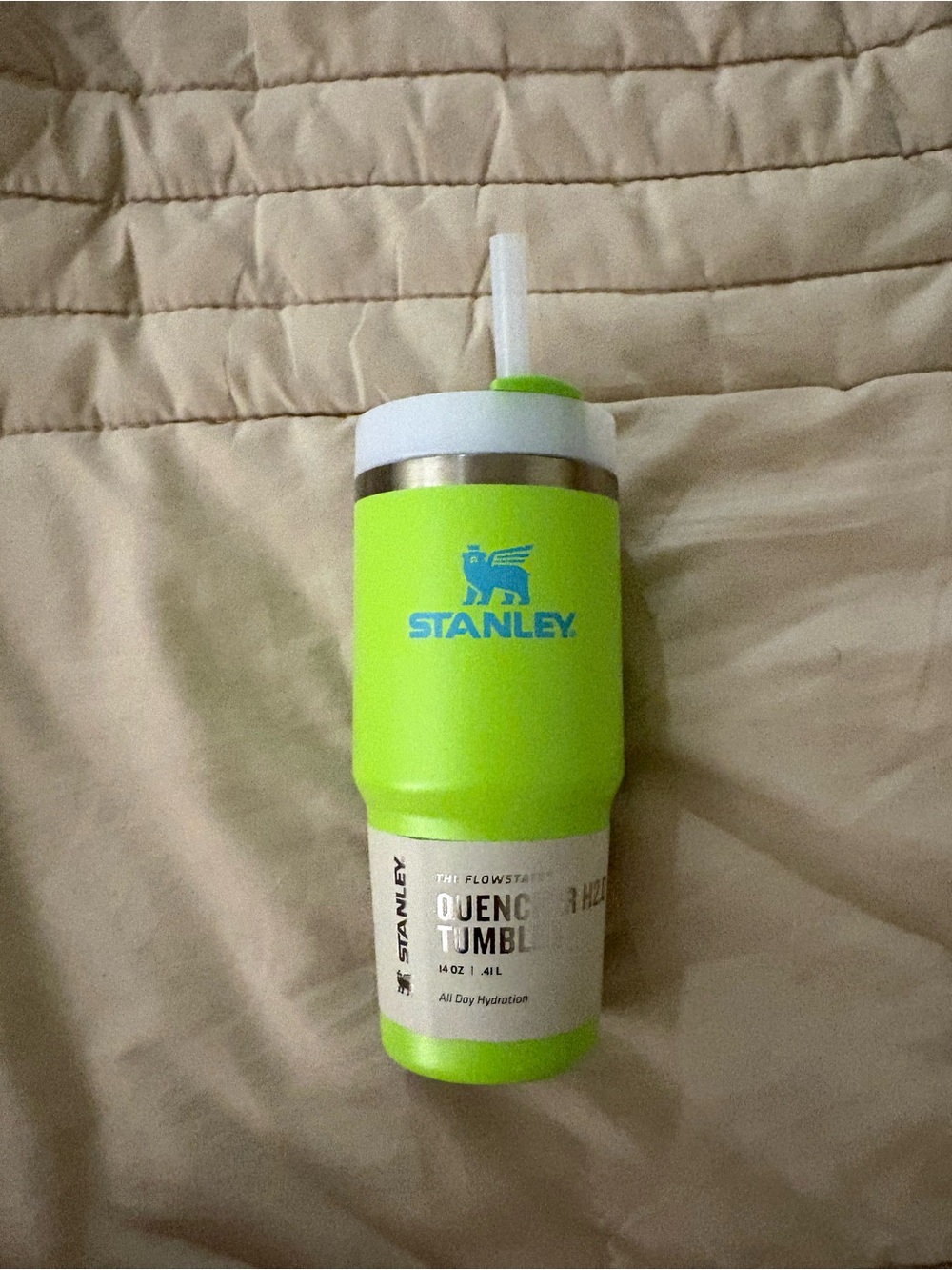 Stanley Lime Green 14oz Insulated Quencher Tumbler